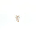 Teardrop Floating Diamond in yellow