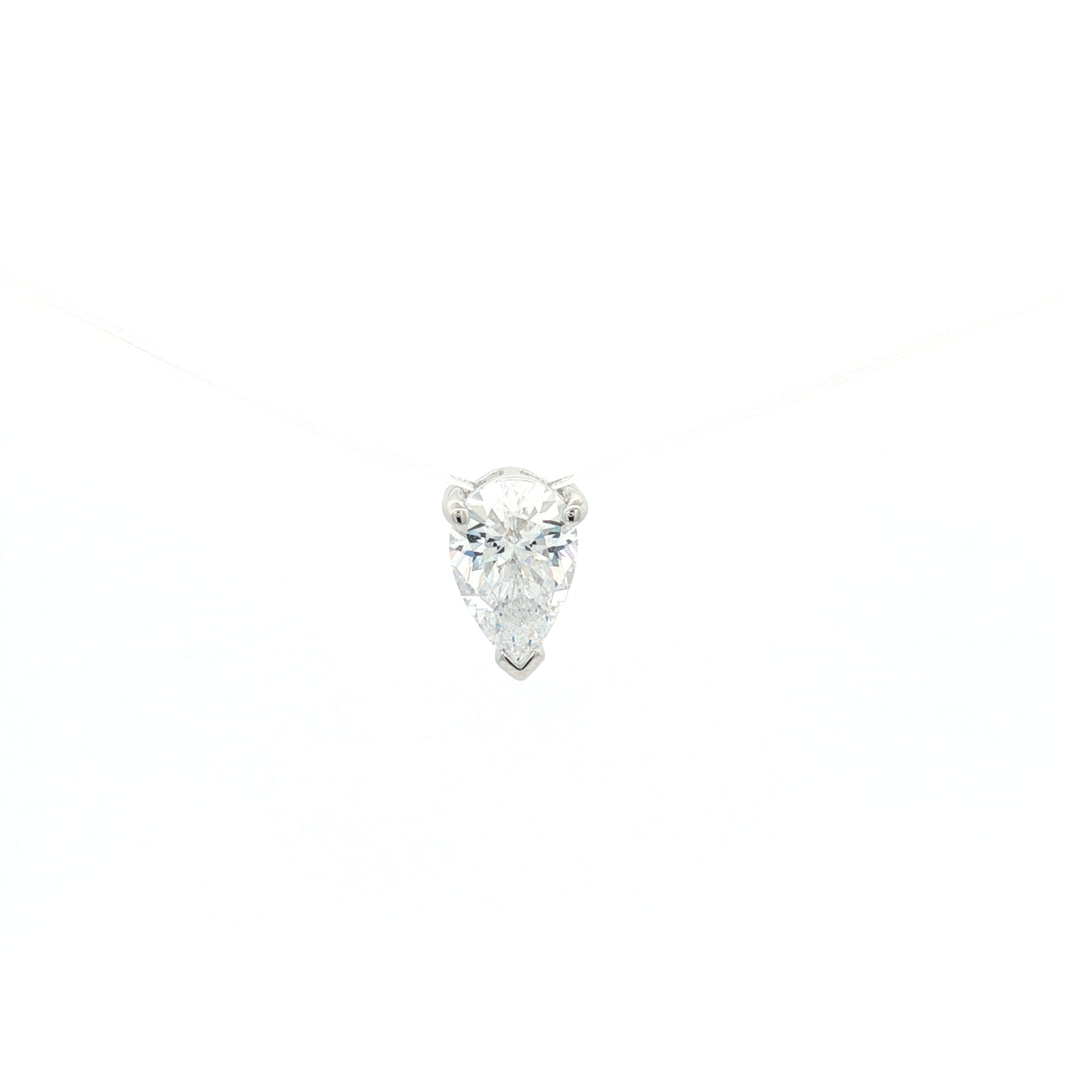 Teardrop Floating Diamond