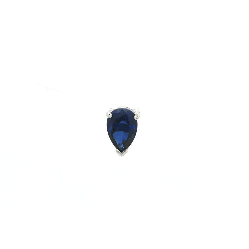 Teardrop Floating Diamond Sapphire