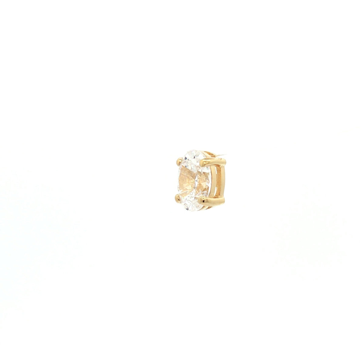 Laura's Choice - Oval Cut Floating Diamond in Yellow