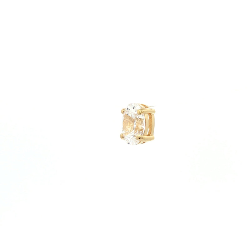 Laura's Choice - Oval Cut Floating Diamond in Yellow