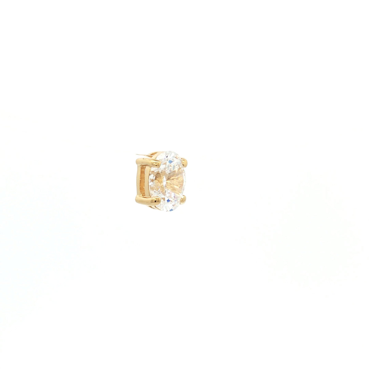 Laura's Choice - Oval Cut Floating Diamond in Yellow