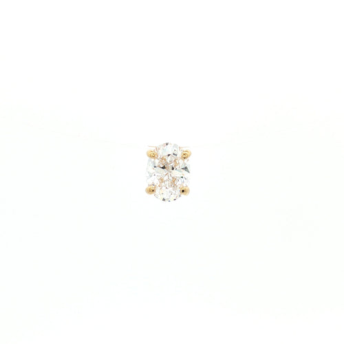 Laura's Choice - Oval Cut Floating Diamond in Yellow