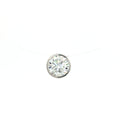 Lisa's Choice - Large Floating Diamond on illusion Wire
