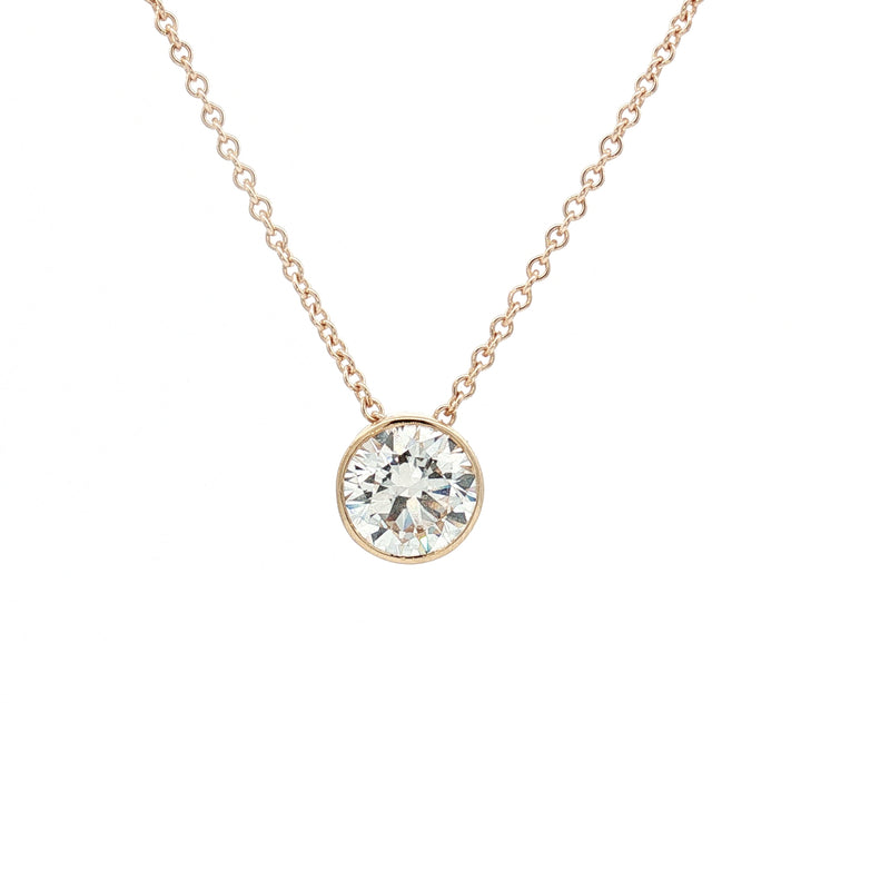 Lisa's Choice - Large Floating Diamond Lab Grown CERTIFIED DIAMOND on illusion wire and including  9ct yellow gold