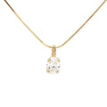 The Oval Solitaire Pendant