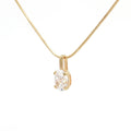 The Oval Solitaire Pendant