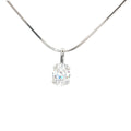 The Oval Solitaire Pendant