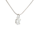 The Oval Solitaire Pendant