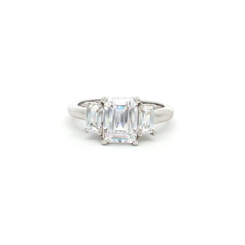Baguette Cut Three Stone Ring