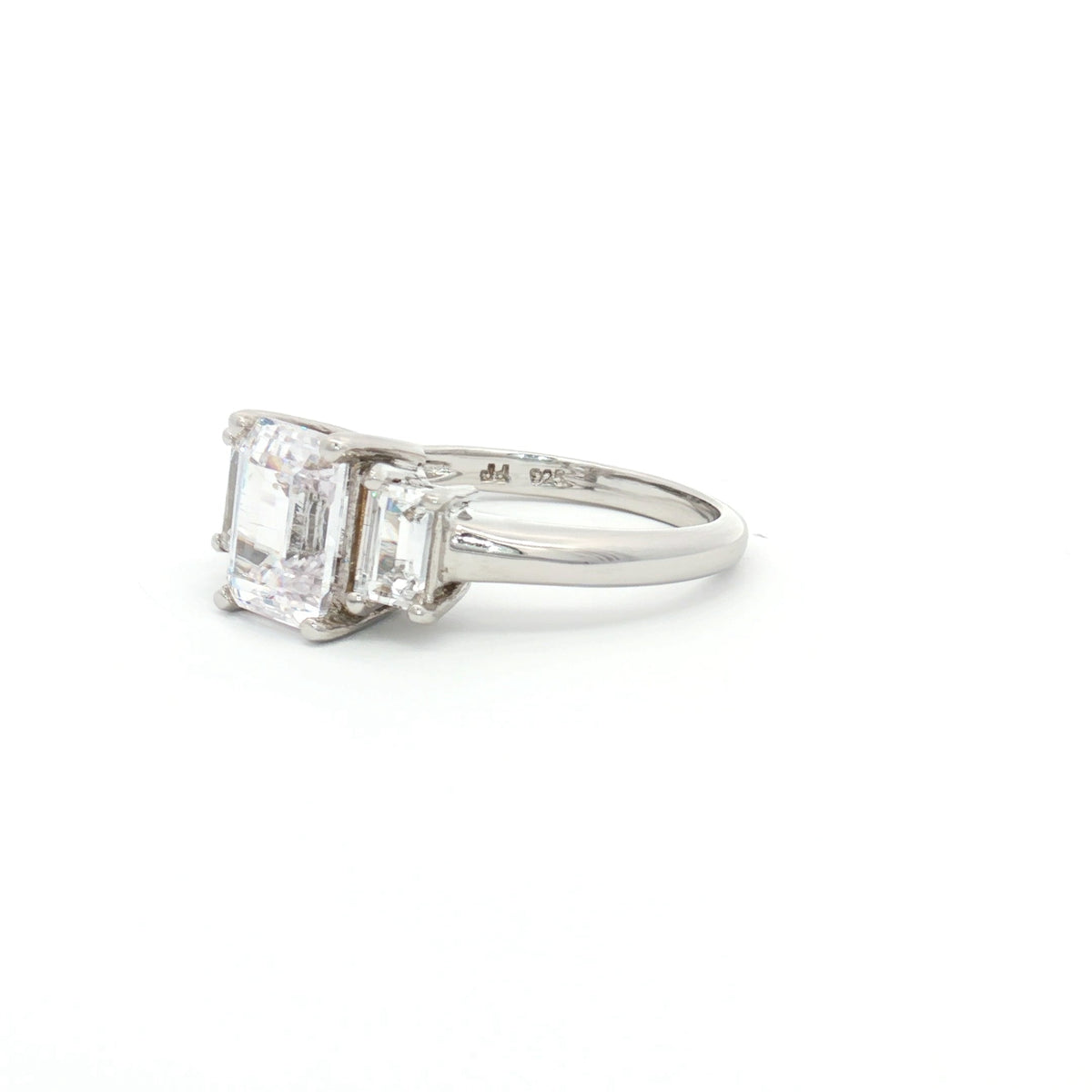 Baguette Cut Three Stone Ring