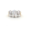 Classic Trilogy Ring and Traditional Four Stone Ring