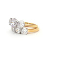 Classic Trilogy Ring and Traditional Four Stone Ring