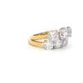 Classic Trilogy Ring and Traditional Four Stone Ring