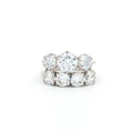 Classic Trilogy Ring and Traditional Four Stone Ring
