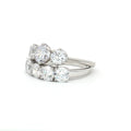 Classic Trilogy Ring and Traditional Five Stone Ring