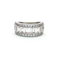 Baguette & Brilliant Cut Band