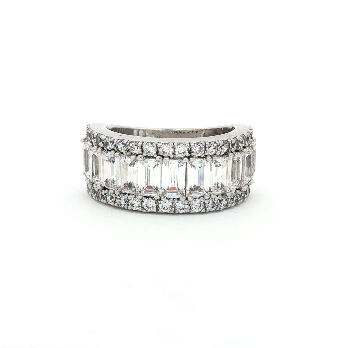 Baguette & Brilliant Cut Band