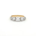 Modern Five Stone Brilliant Cut Ring