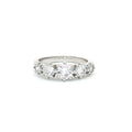 Modern Five Stone Brilliant Cut Ring