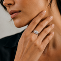 Five Stone Curved Band