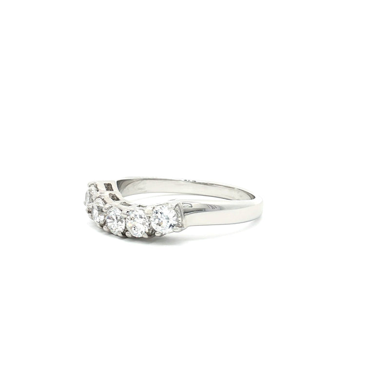 Five Stone Curved Band