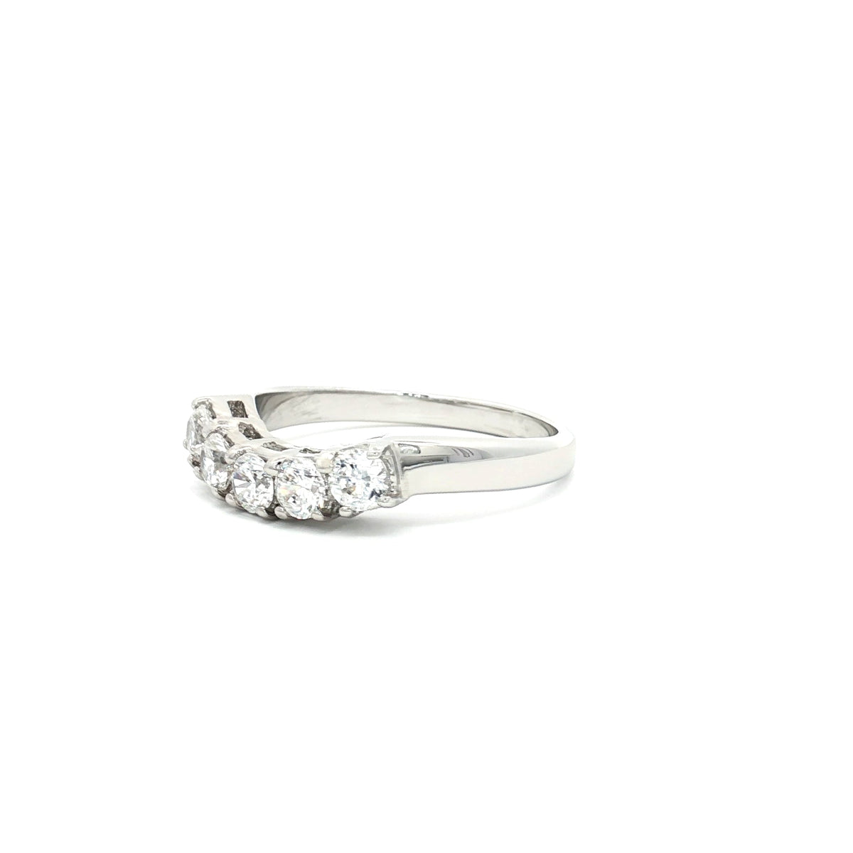 Five Stone Curved Band