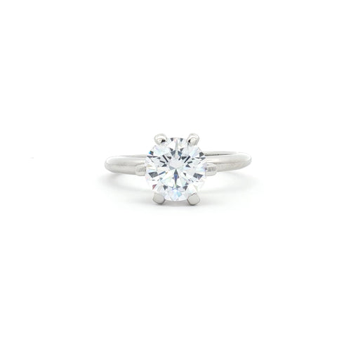 Classic Brilliant Solitaire Six Prong Ring