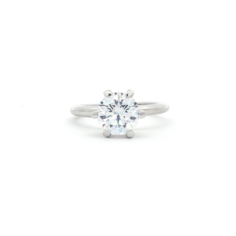 Classic Brilliant Solitaire Six Prong Ring