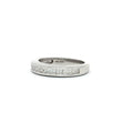 Princess Cut Channel Set Half Eternity Band