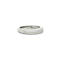 Princess Cut Channel Set Half Eternity Band