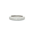 Princess Cut Channel Set Half Eternity Band
