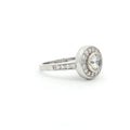 Brilliant Cut Bezel Set Halo Ring