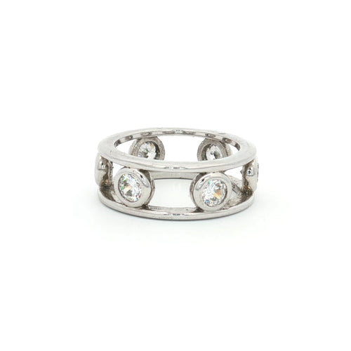 Bezel Set Open Frame Band