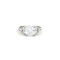Brilliant Cut Ring with Small Brilliant Stones