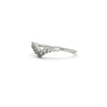 Brilliant Cut V Shaped Half Eternity Band