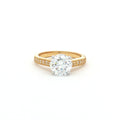 Brilliant Soliatire Ring with Milgrain Setting