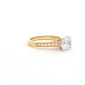 Brilliant Soliatire Ring with Milgrain Setting