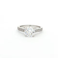 Brilliant Soliatire Ring with Milgrain Setting