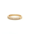 Milgrain Half Eternity Band