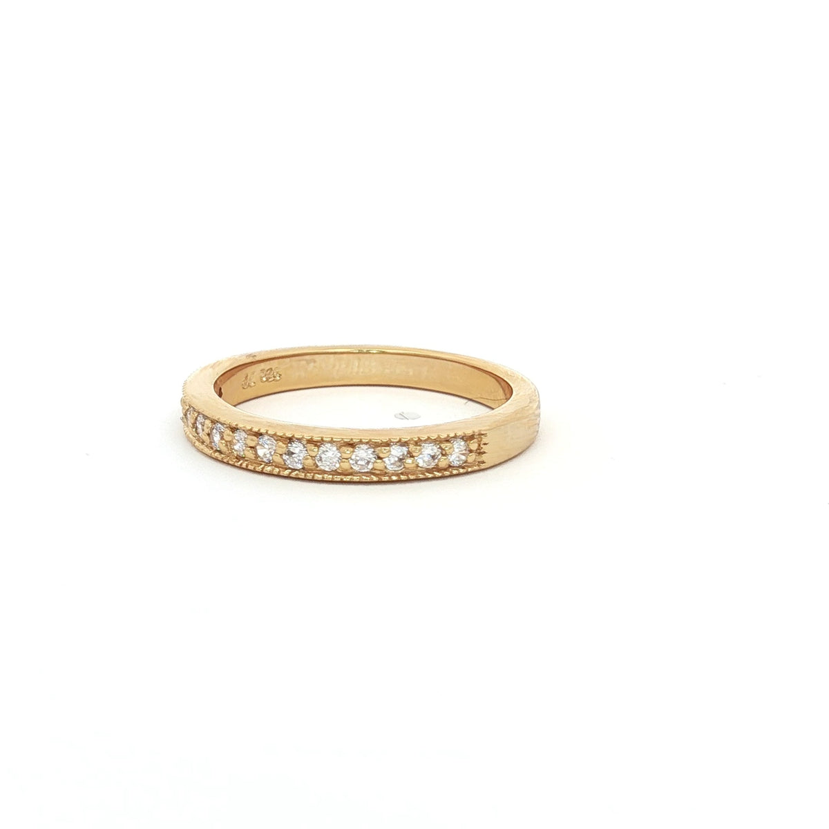 Milgrain Half Eternity Band