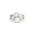 Four Stone Bubble Bezel Ring