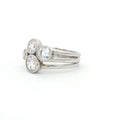 Four Stone Bubble Bezel Ring