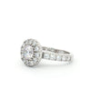 Classic Halo Setting Ring with Small Brilliants