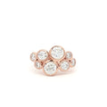 Eight Stone Bezel Bubble Ring
