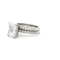 Radiant Cut Ring and Brilliant Cut Half Eternity Band