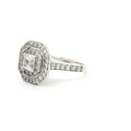 Asscher Cut Double Halo Ring