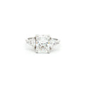 Radiant and Trillion Cut Ring
