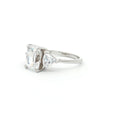 Radiant and Trillion Cut Ring