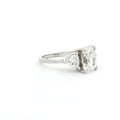 Radiant and Trillion Cut Ring